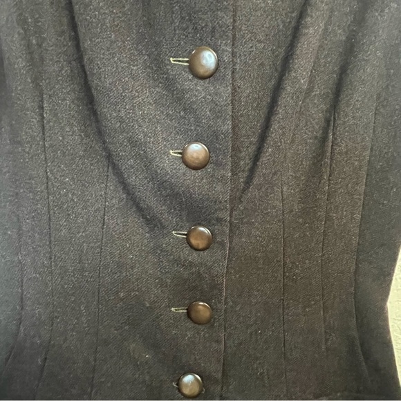 Irene Saltern 1950’s VTG Hollywood Designer Chic Brown Button Down Dress SZ S - Picture 14 of 15